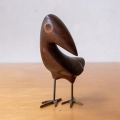 Sculpture d'oiseau en acajou de Karl Hagenauer pour Werkstätte Hagenauer Wien