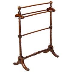 Antique Mahogany Blanket or Towel Rack