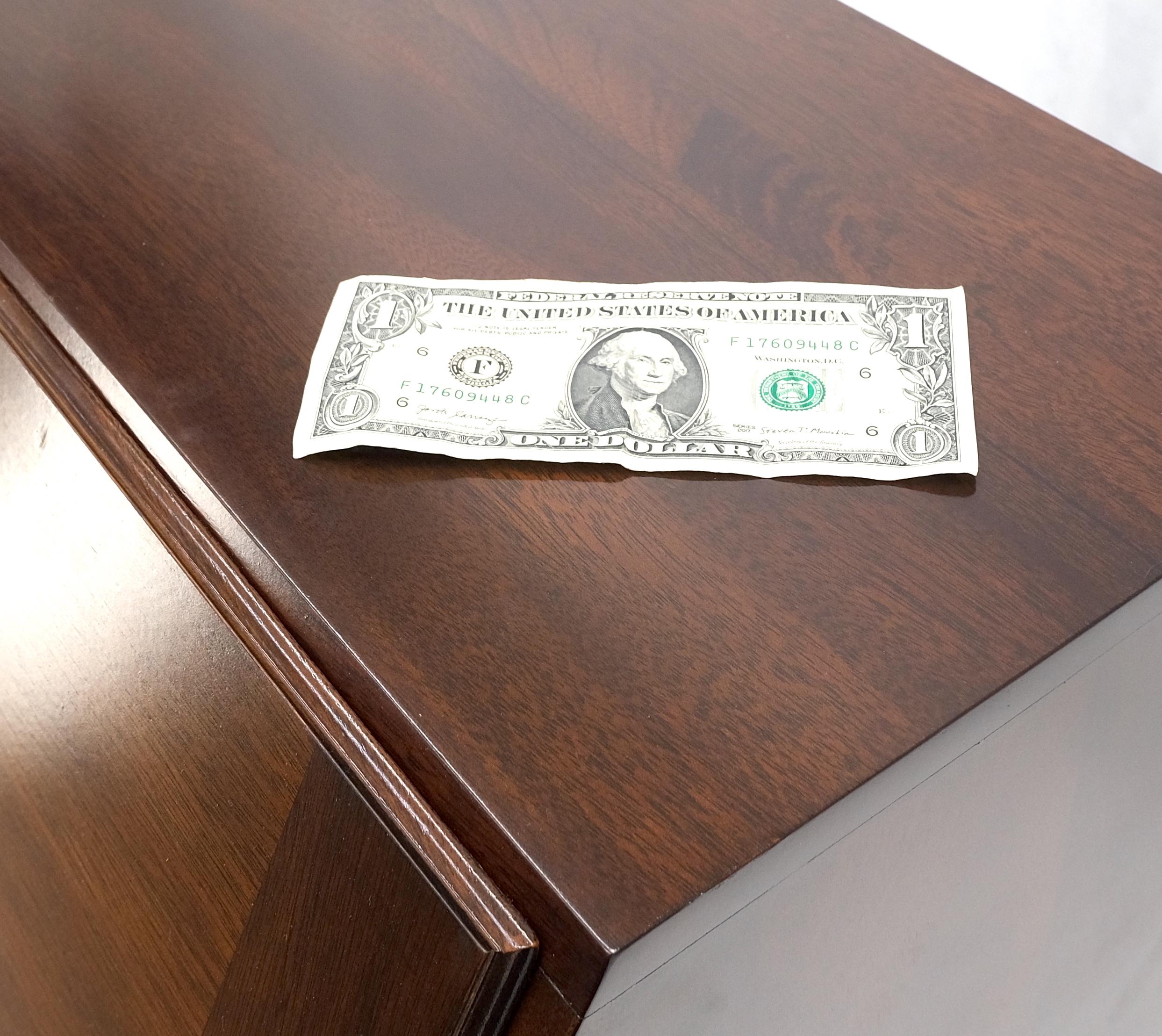Mahagoni Block Front Drop Desk Sekretär Bracket Foot 4 Schubladen Kommode MINT! im Angebot 5