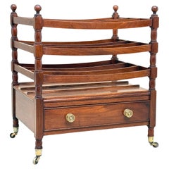 Mahogany Boat Shaped Regency Period Canterbury