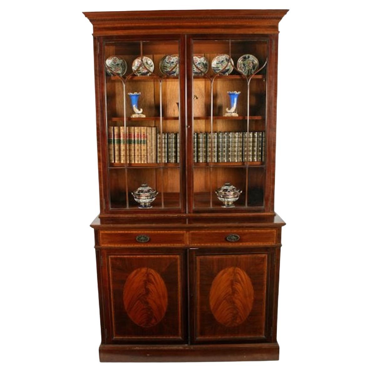 Mahogany Bookcase by Waring & Gillows, 20th Century For Sale