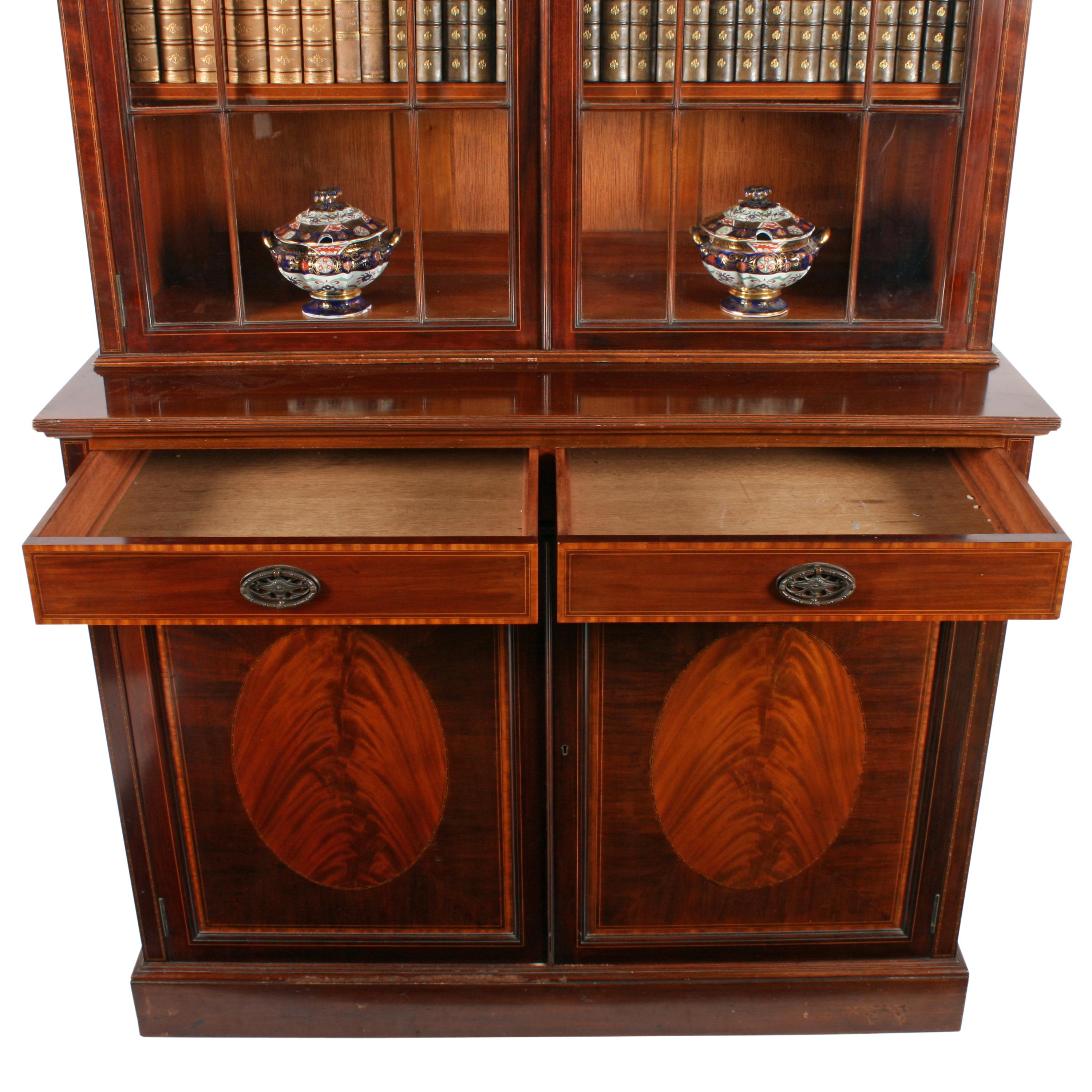 20th Century Mahogany Bookcase by Waring & Gillows For Sale