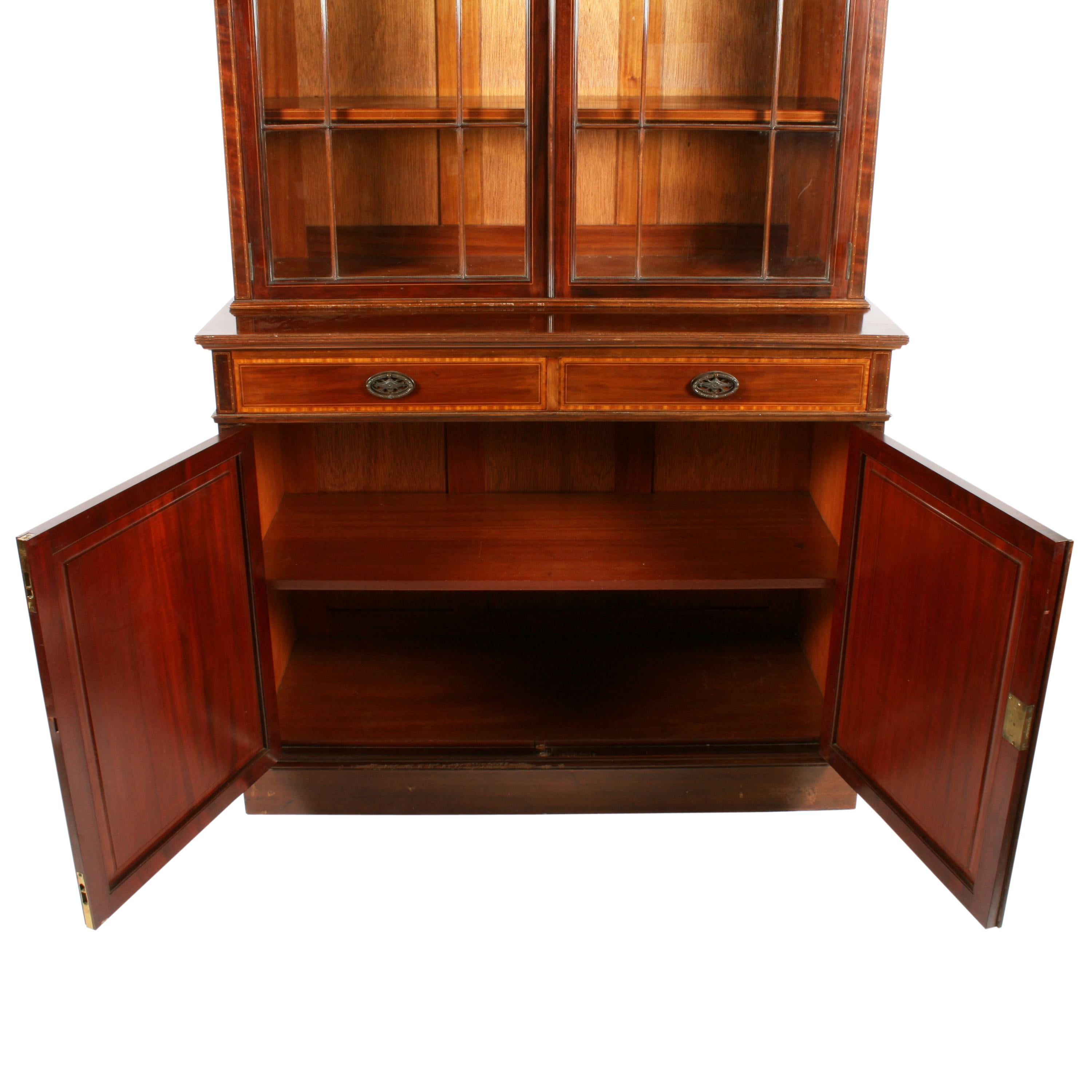 Mahogany Bookcase by Waring & Gillows For Sale 1