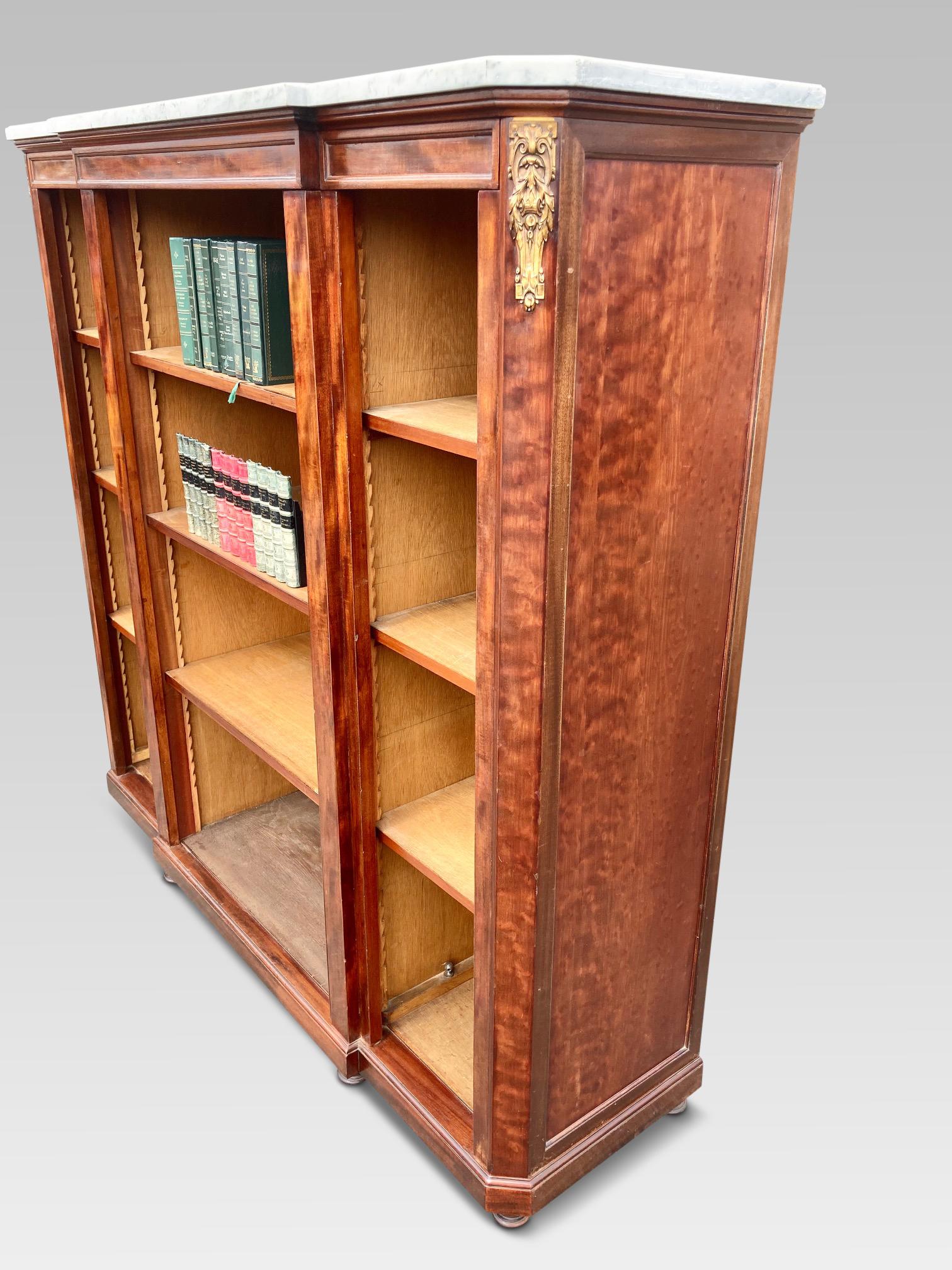 Regency Revival Mahogany Bookcase, circa 1880