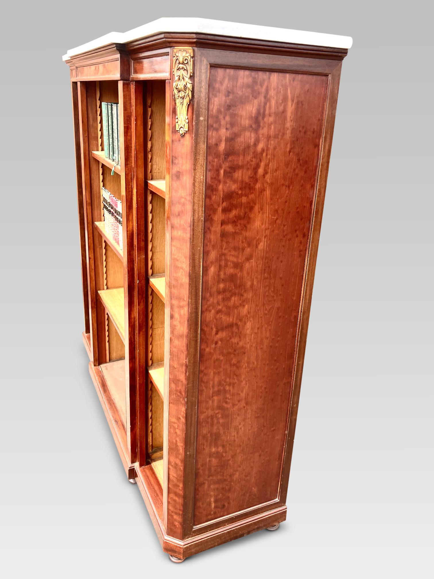 Mahogany Bookcase, circa 1880 In Good Condition In Honiton, Devon