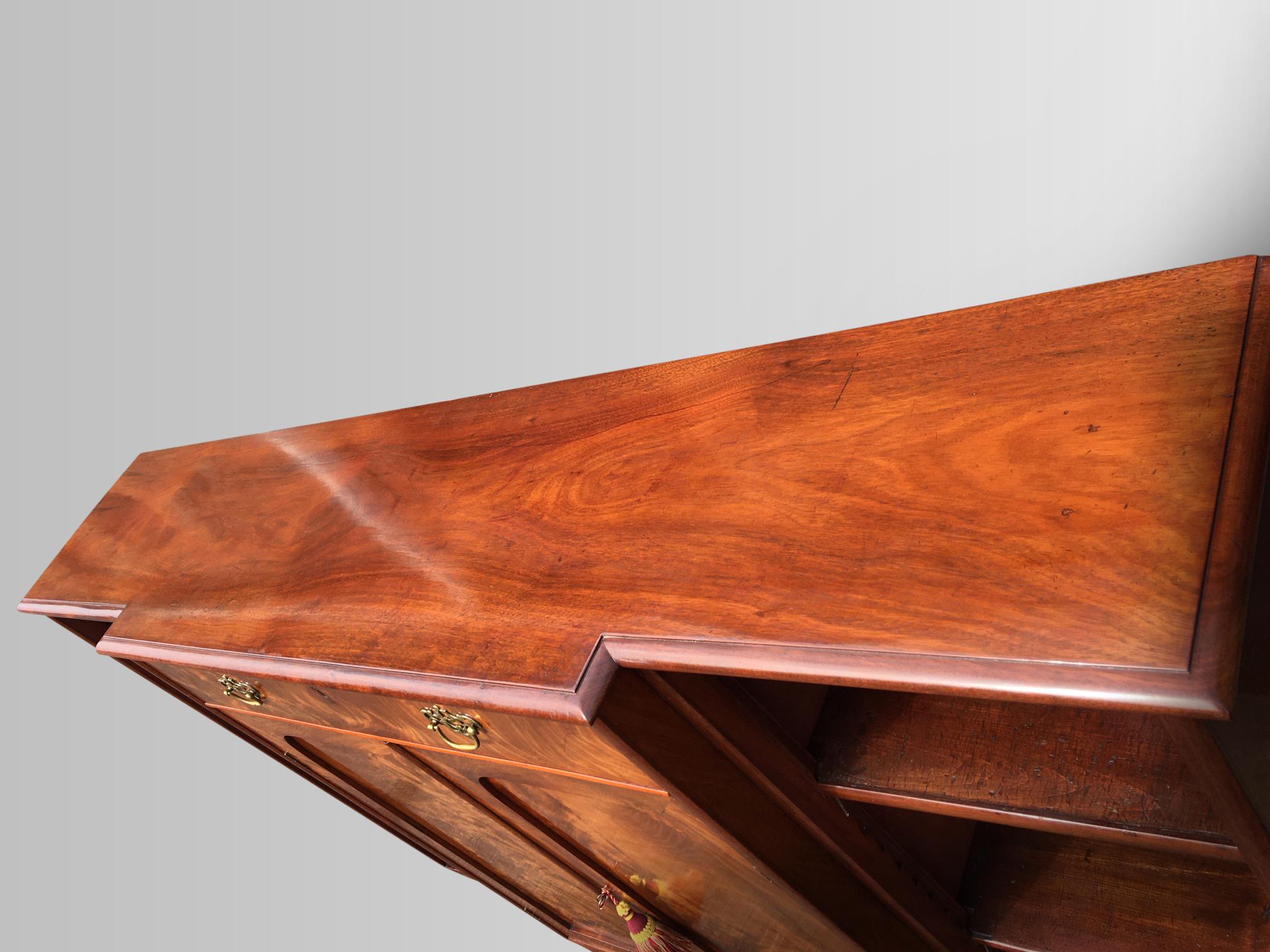 Mahogany Bookcase, English, circa 1860 In Good Condition In Honiton, Devon