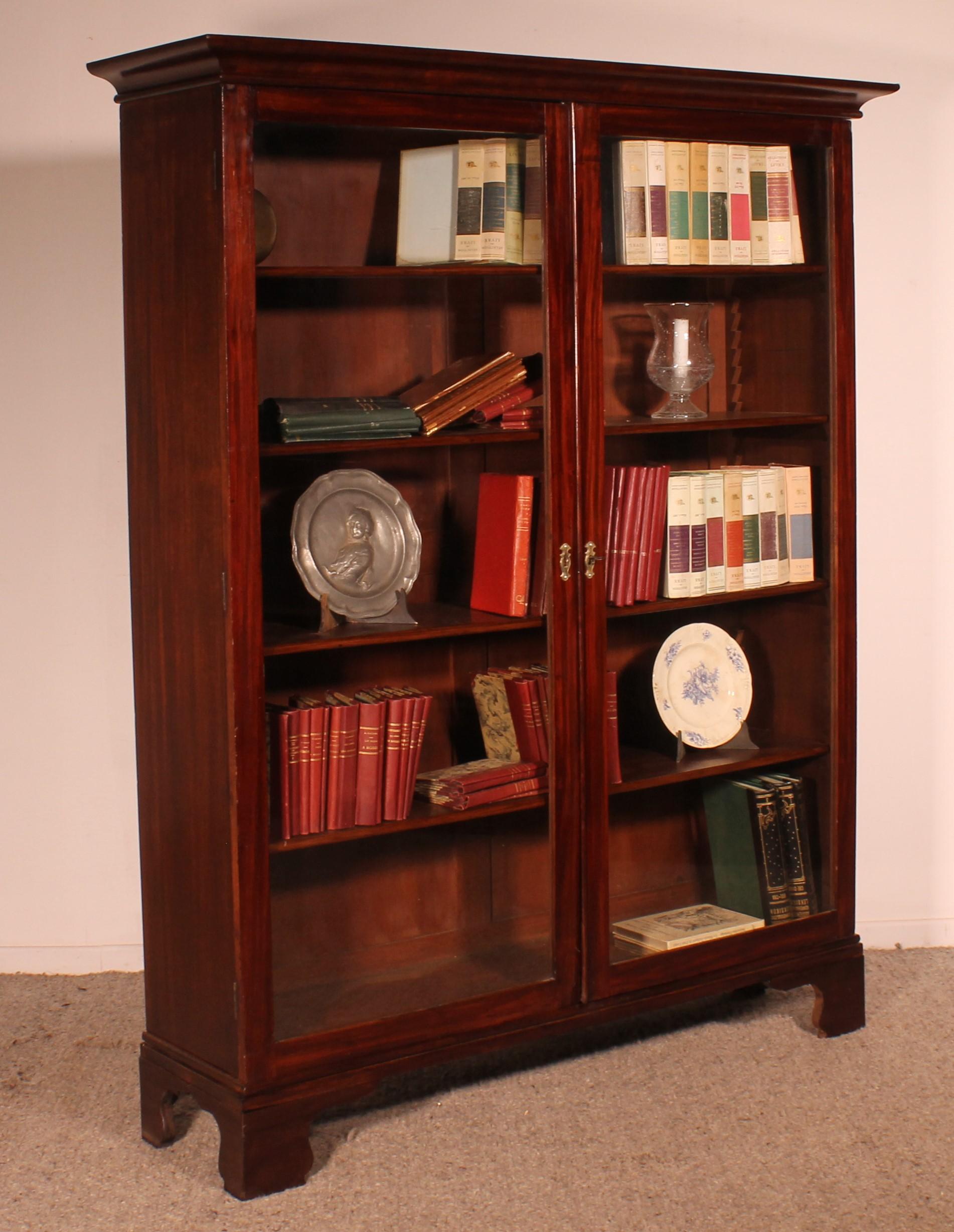 Mahogany Bookcase From The 19th Century For Sale 5