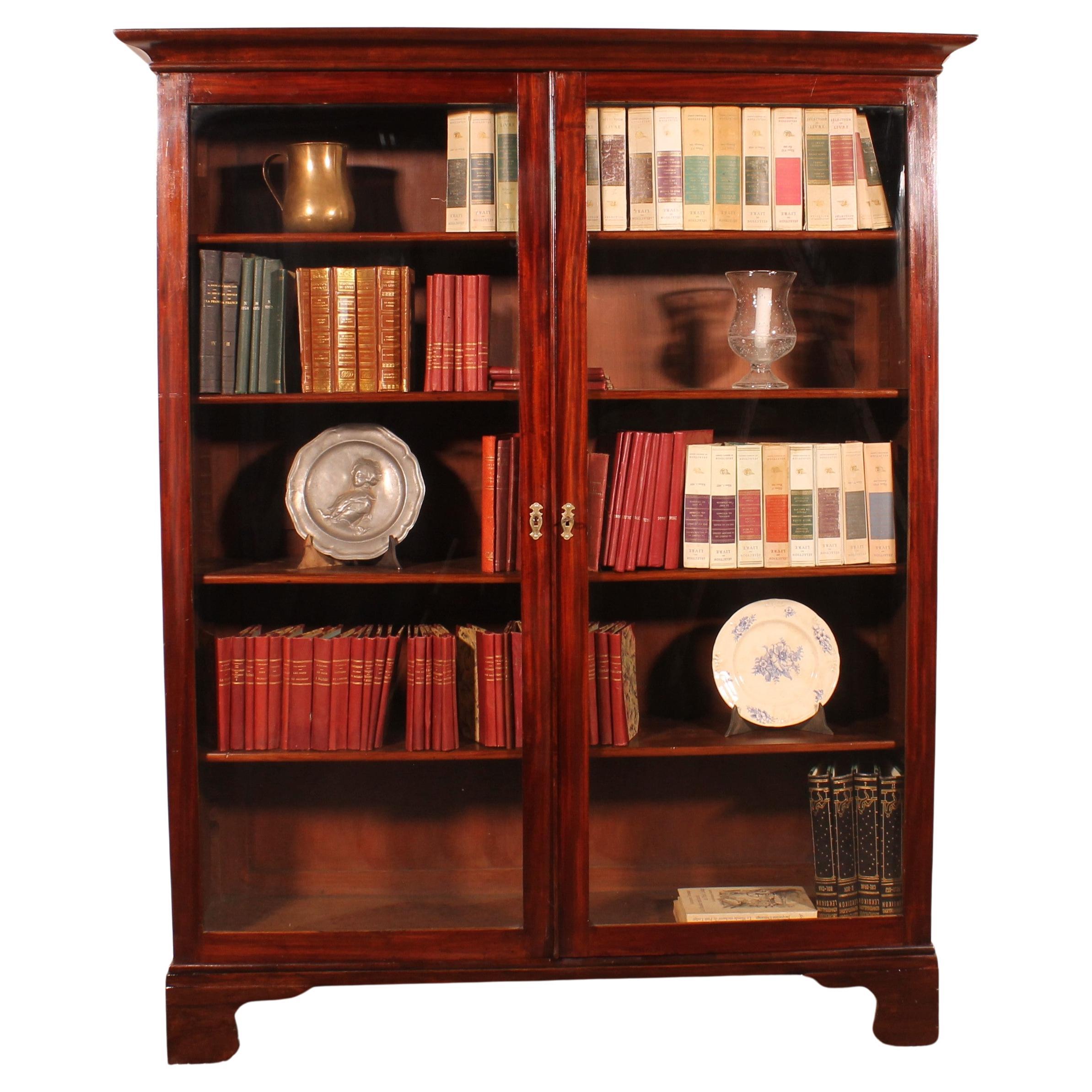 Mahogany Bookcase From The 19th Century For Sale