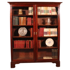 Antique Mahogany Bookcase From The 19th Century