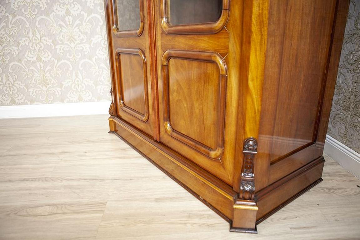 Mahogany Bookcase from the 2nd Half of the 19th Century in Light Brown For Sale 2