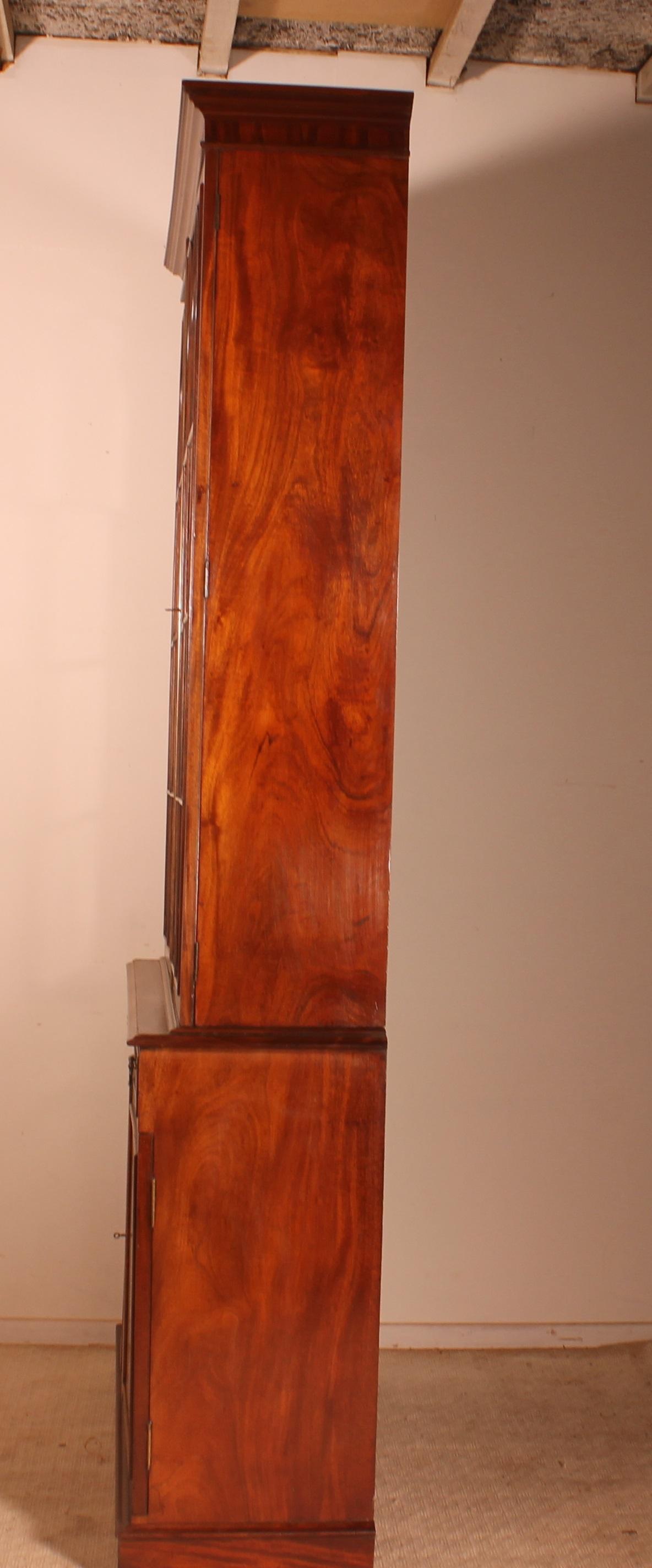 Mahogany Bookcase Regency Period-19th Century In Good Condition In Brussels, Brussels