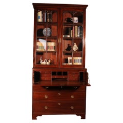 Mahagoni-Bücherregal mit Sekretär, um 1820