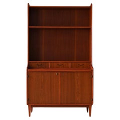 Used Mahogany bookcase with storage space