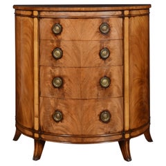 Mahogany Bow Fronted Chest of Drawers