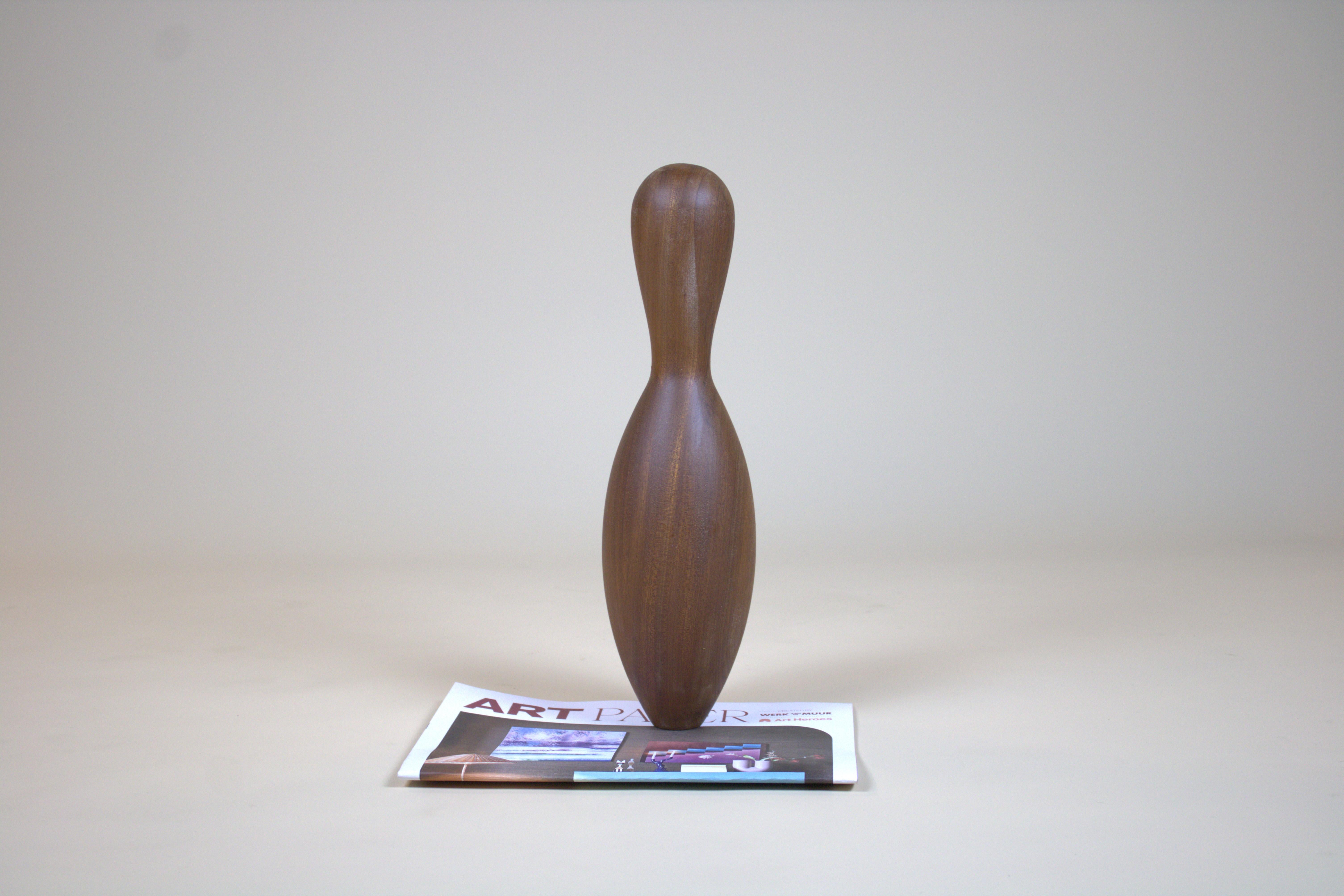 Woodwork Mahogany Bowling Pin For Sale