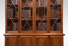 Mahogany Breakfront Library Bookcase