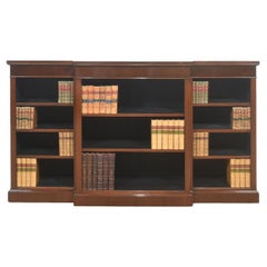 Libreria a giorno Breakfront in mogano