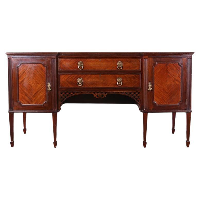 Mahogany Breakfront Sideboard For Sale
