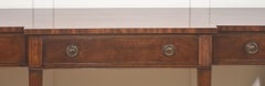 Mahogany Breakfront Three-Drawer Side Table
