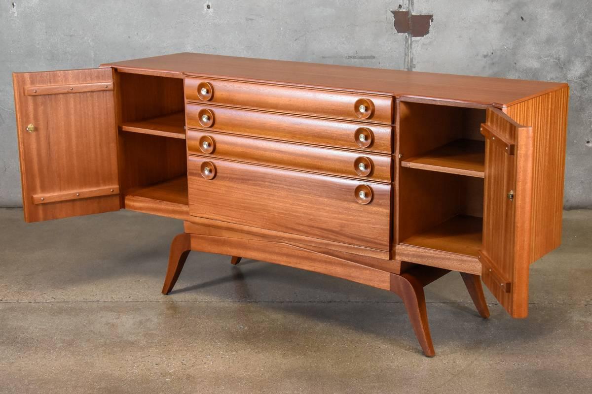 20th Century Mahogany Buffet by Gilbert Rohde for Brown Saltman For Sale