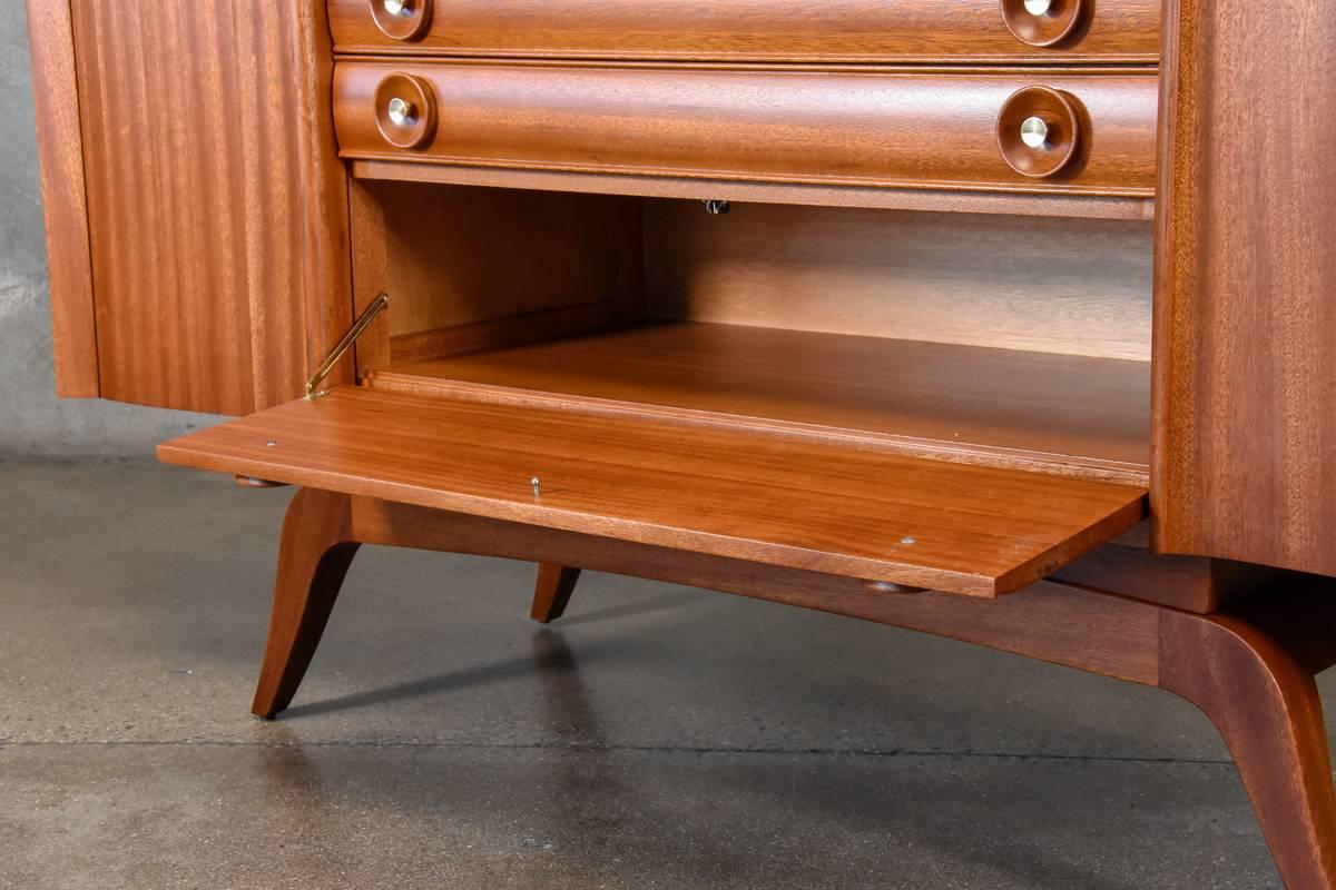 Mahogany Buffet by Gilbert Rohde for Brown Saltman For Sale 2