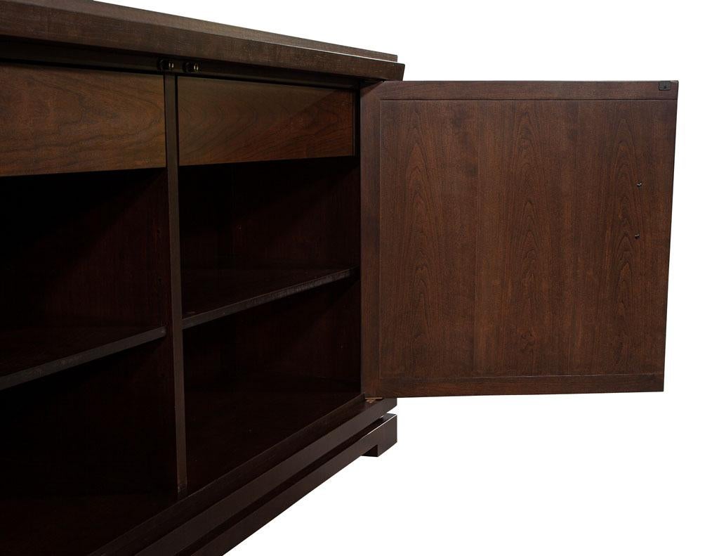 Mahogany Buffet Cabinet with Champagne Leafed Doors by Jacques Garcia For Sale 13