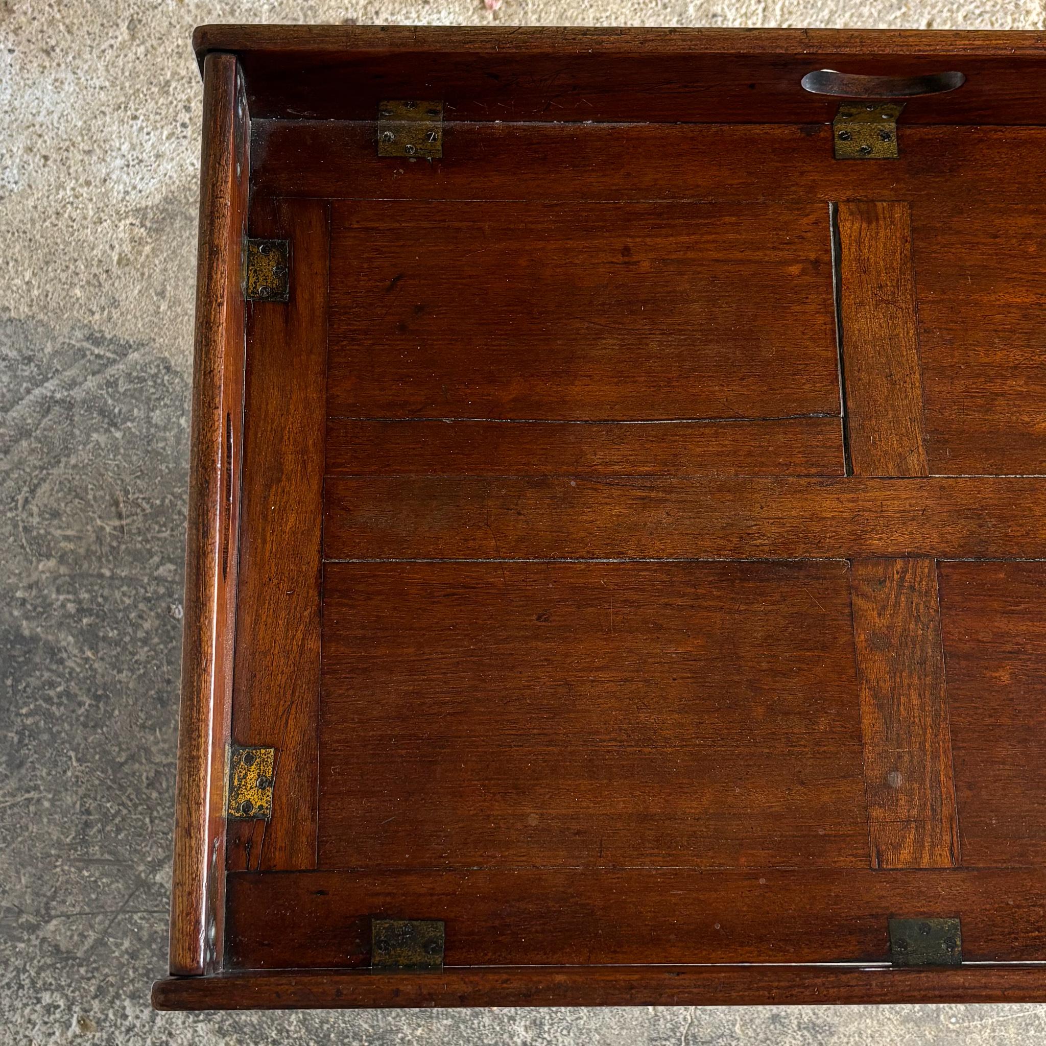 19th Century Mahogany Butlers Tray On Stand For Sale