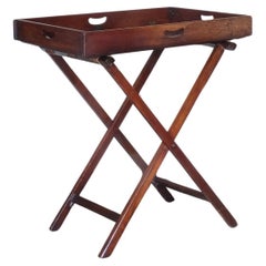 Mahogany Butlers Tray On Stand
