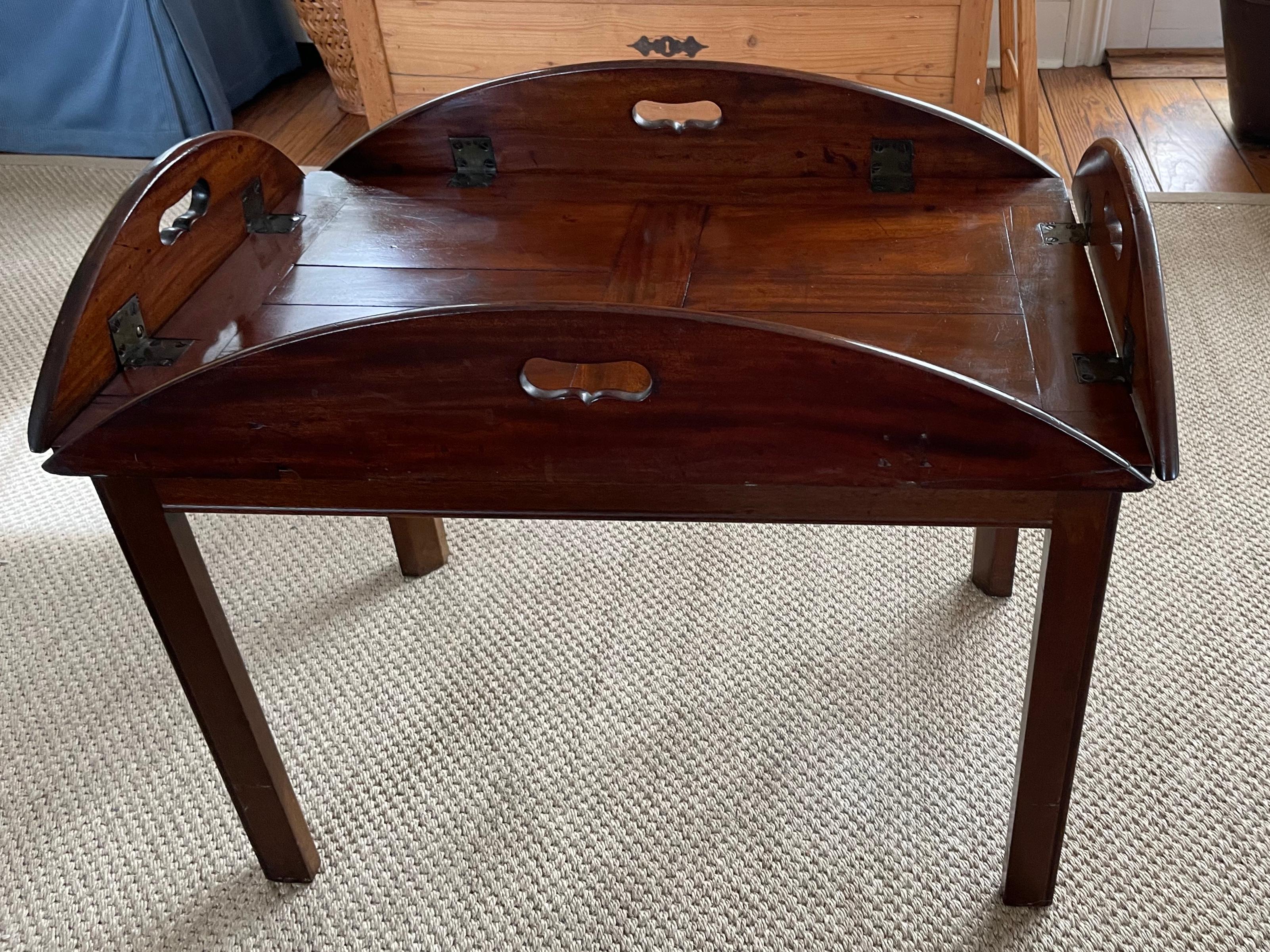 American Mahogany Butler’s Tray Table