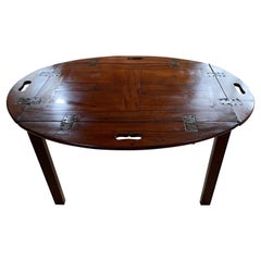 Table à plateau de majordome en acajou