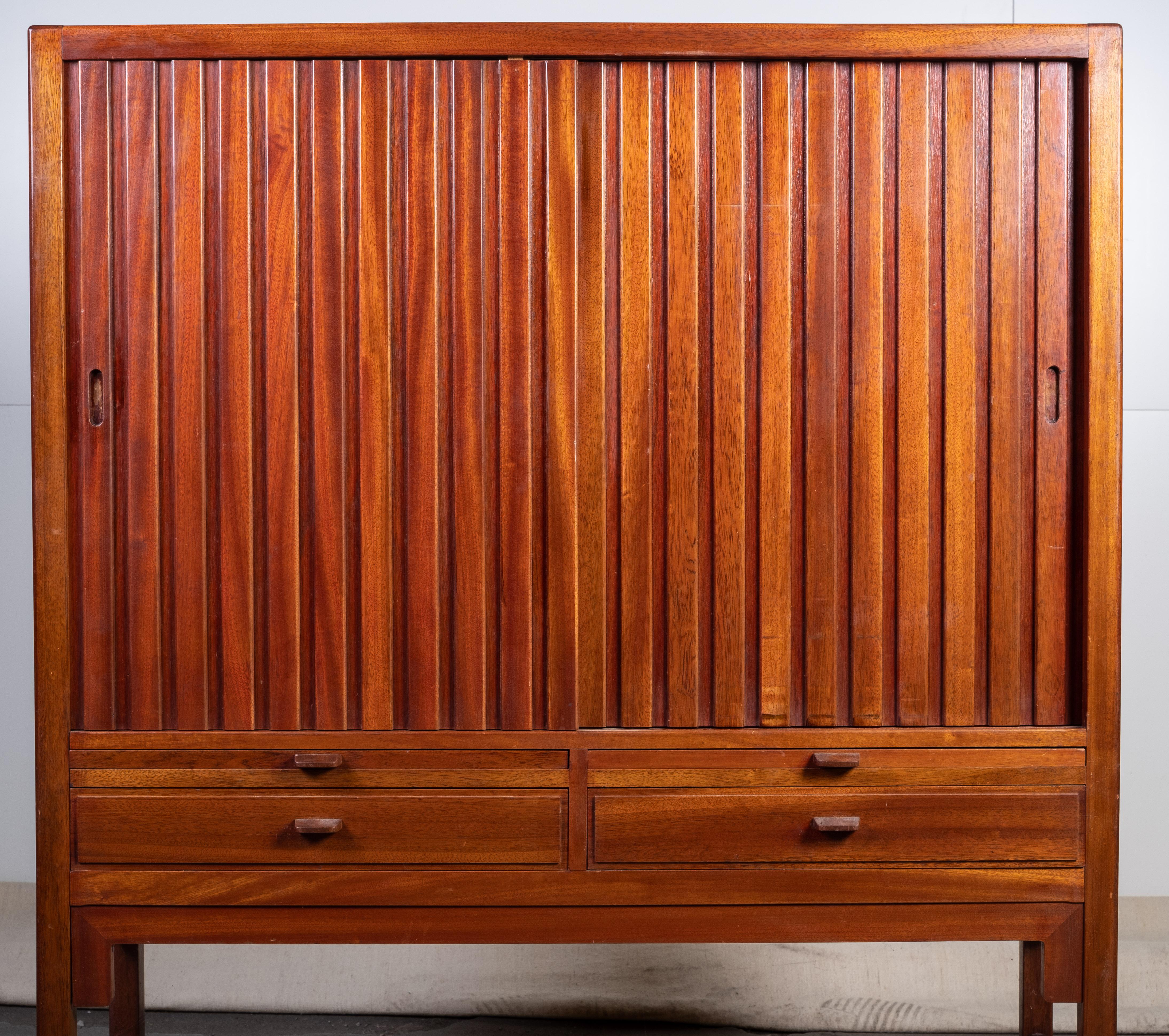 Danish Mahogany Cabinet by Hans J. Wegner, Denmark, 1950s For Sale