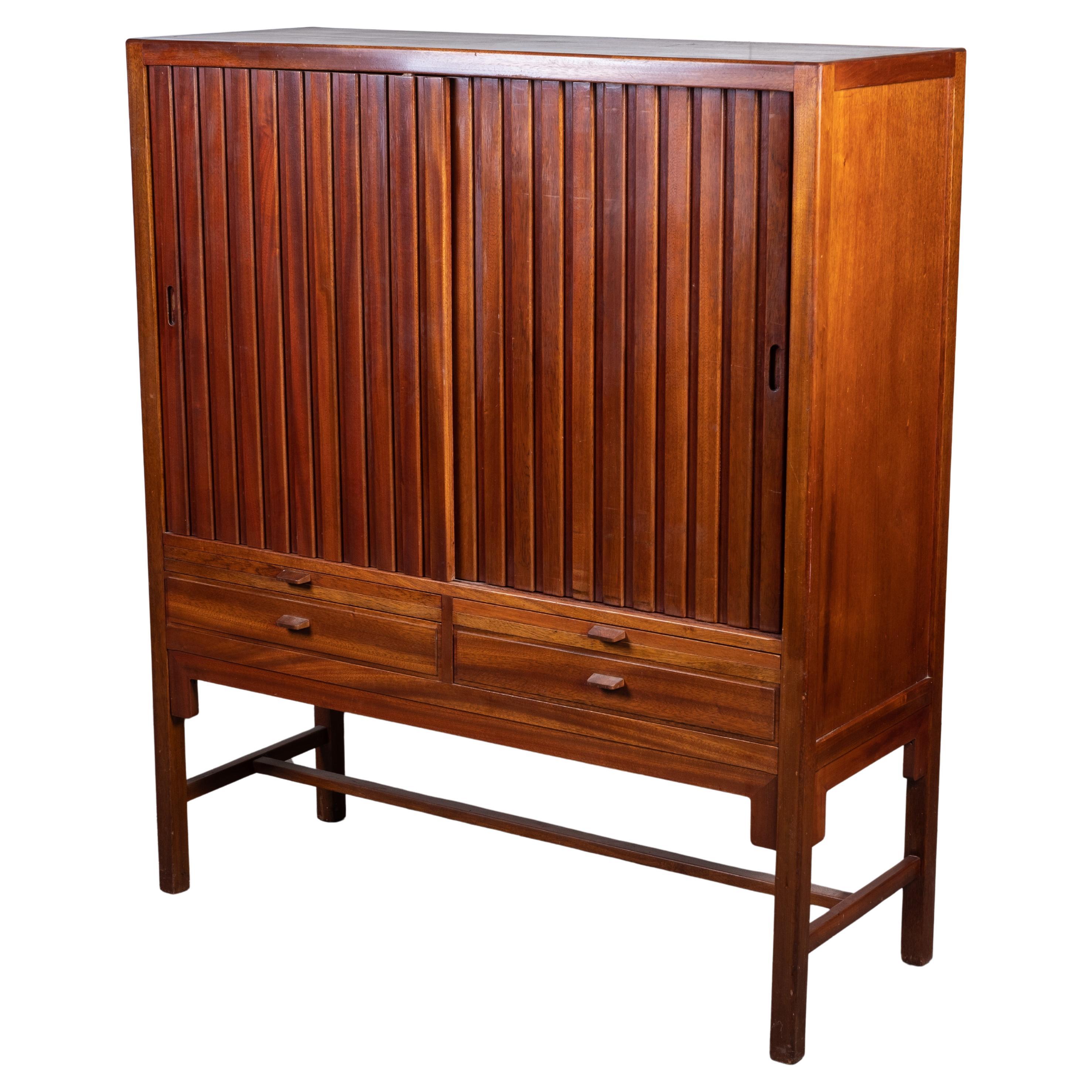 Mahogany Cabinet by Hans J. Wegner, Denmark, 1950s For Sale