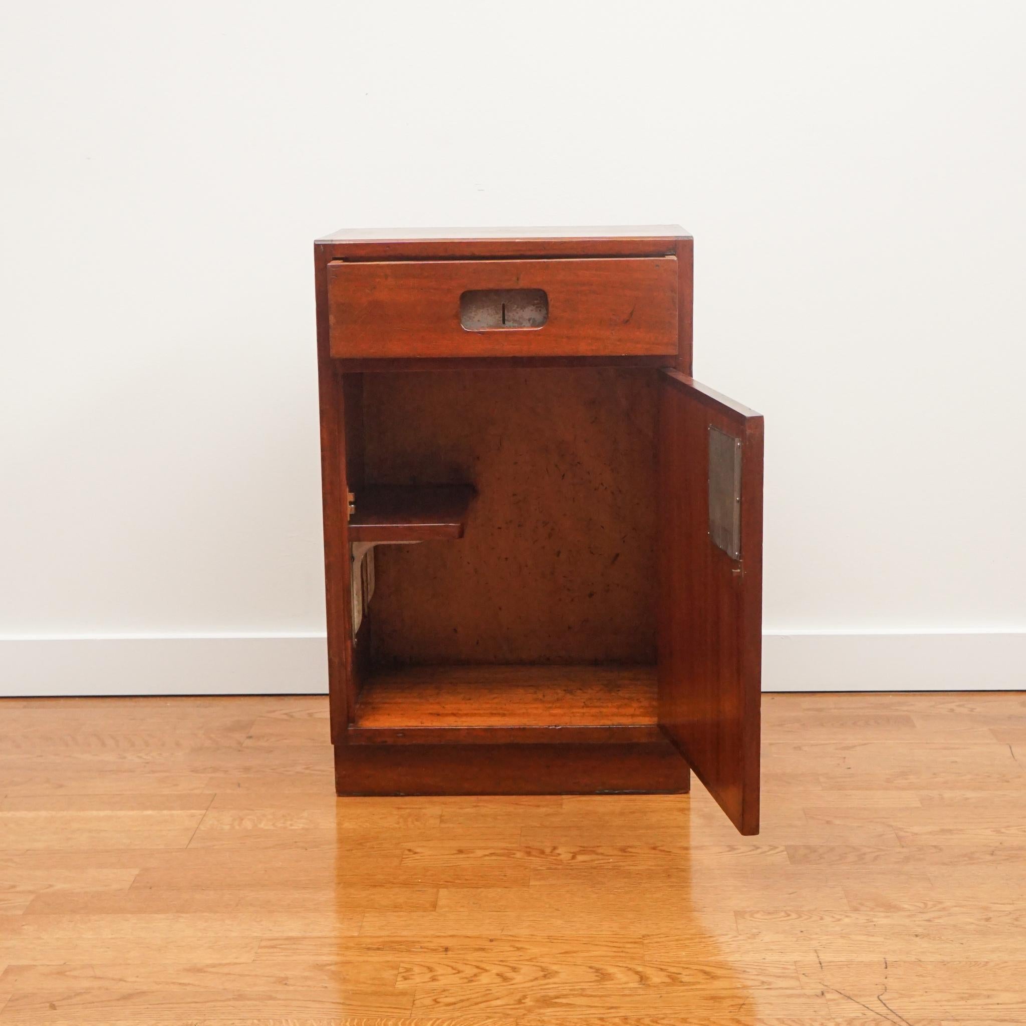 Mid-Century Modern Mahogany Cabinet, C. 1950s For Sale