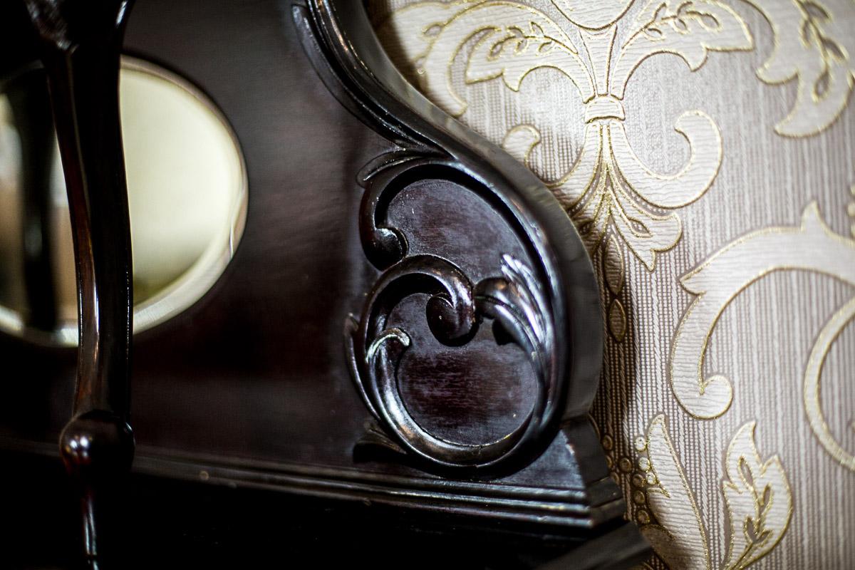 Ornate Mahogany Cabinet from the 19th Century in Bark Bronze For Sale 1