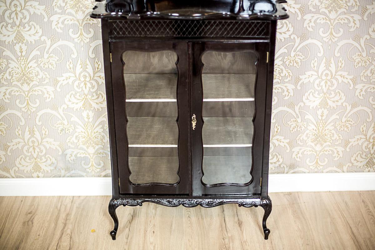 Ornate Mahogany Cabinet from the 19th Century in Bark Bronze 4