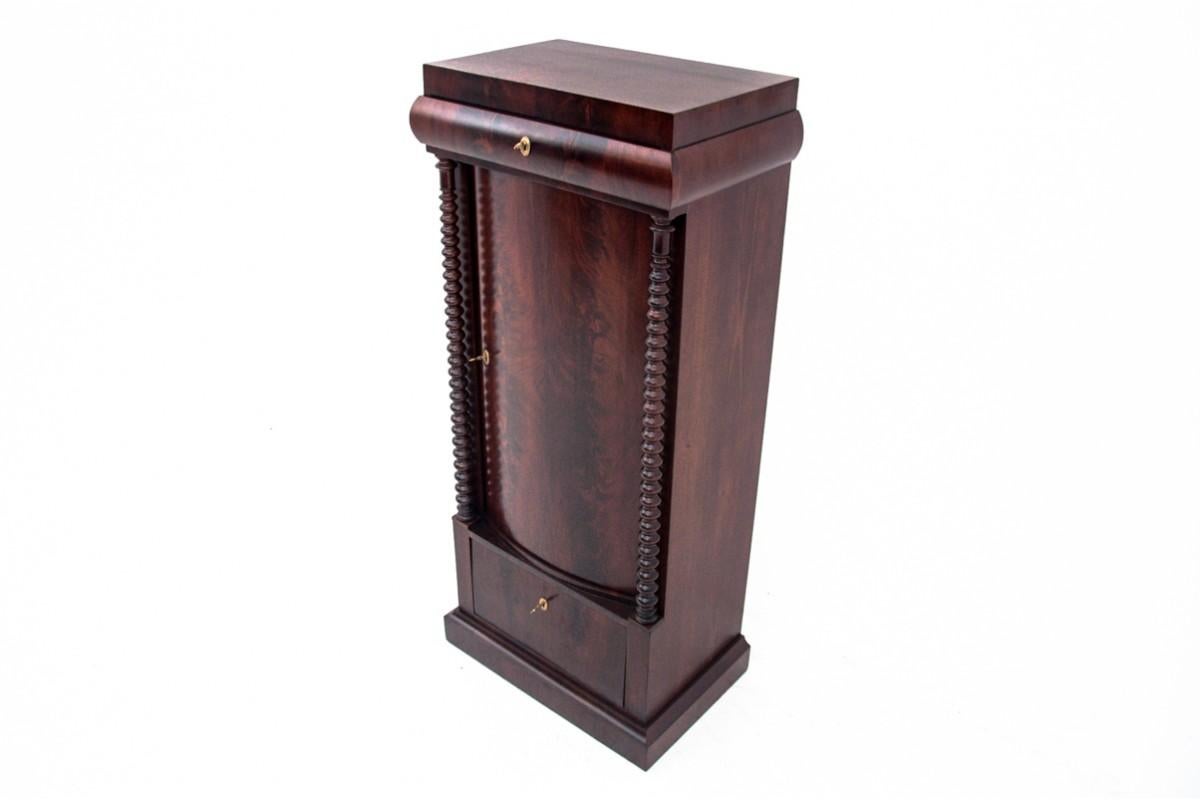 Scandinavian Mahogany cabinet, Northern Europe, circa 1860. For Sale
