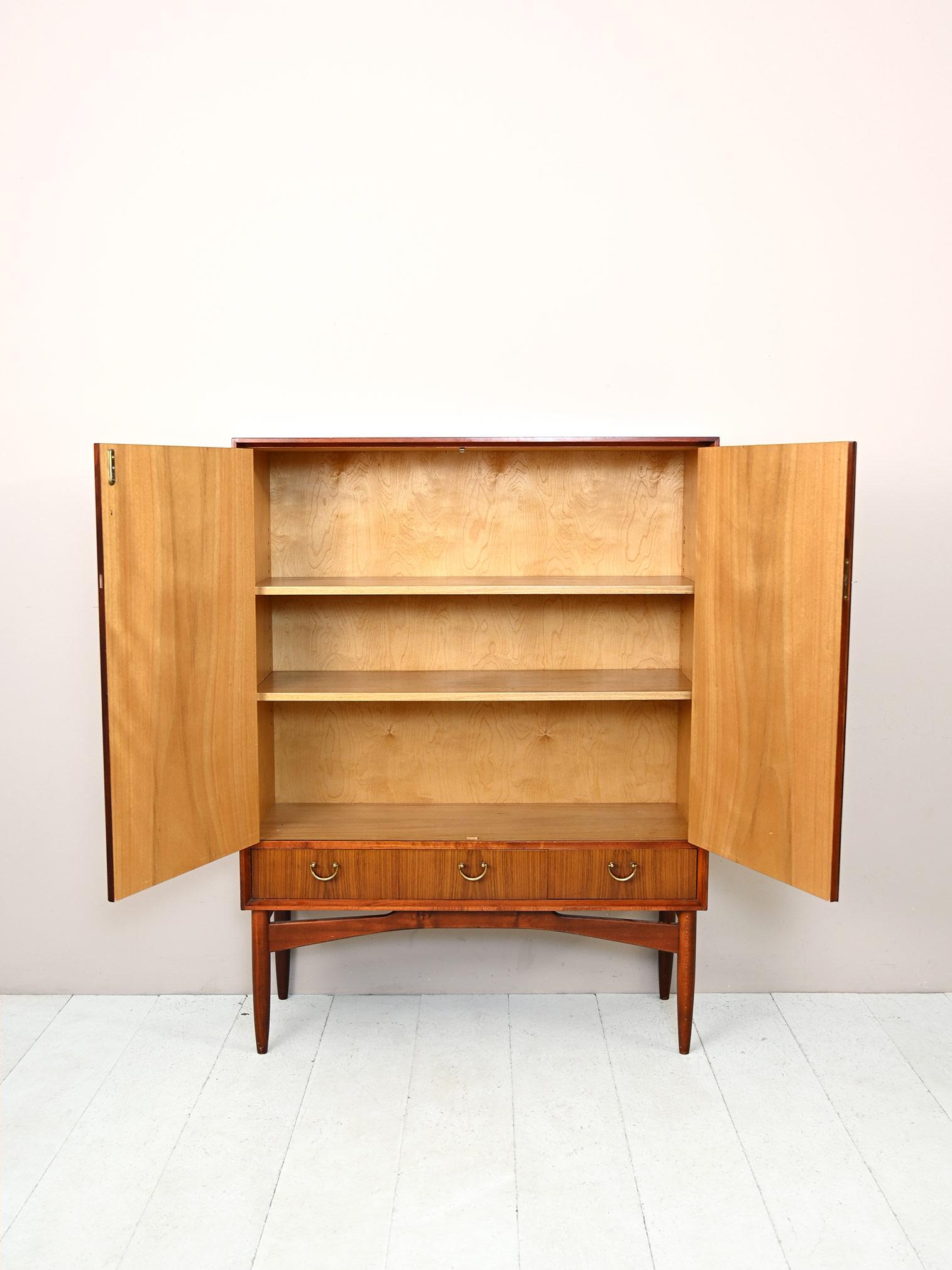 Scandinavian Modern Mahogany Cabinet, Scandinavian Cabinet