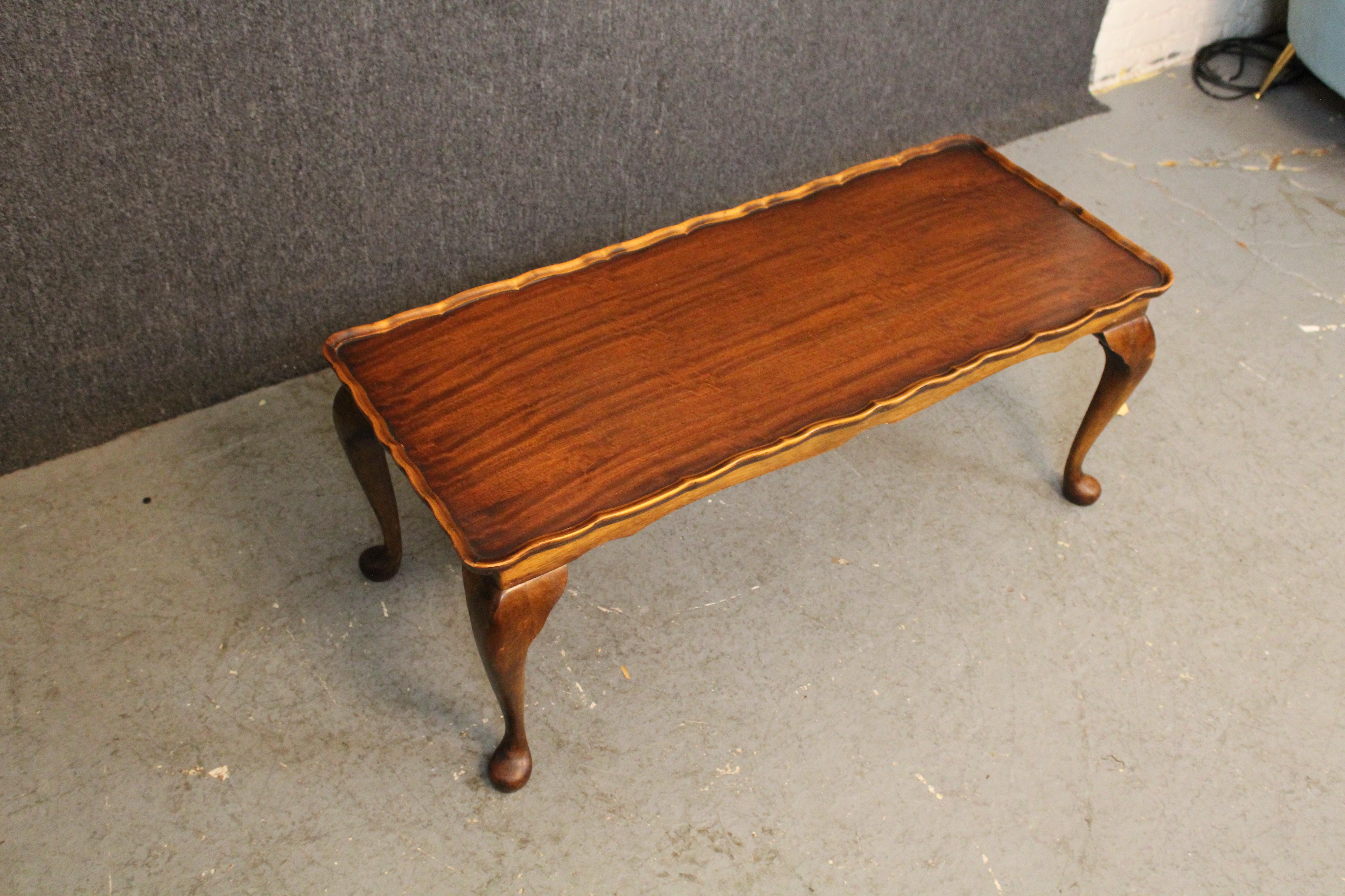 Queen Anne Mahogany Cabriole Table by Bevan Funnell for Reprodux England For Sale