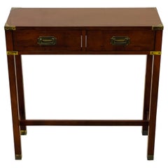 Mahogany Campaign Style Console Table by Hekman