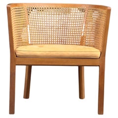 Mahogany & Cane Bergère Chair by Bernt Pedersen