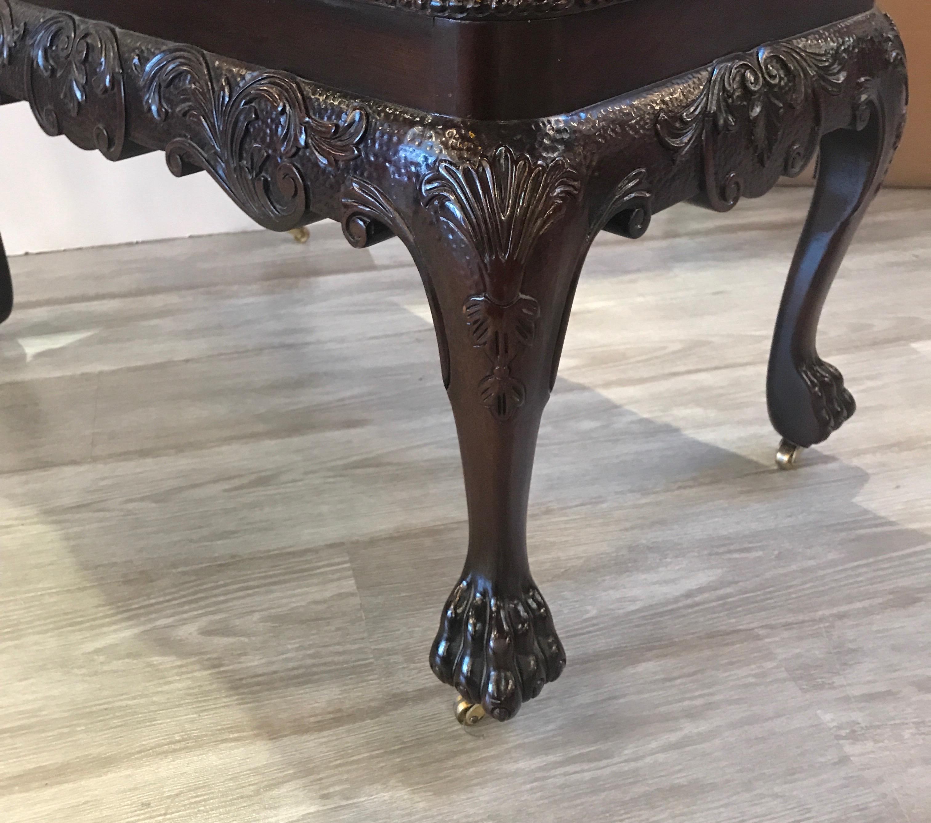American Mahogany Canterbury Magazine or Music Stand by Baker Furniture