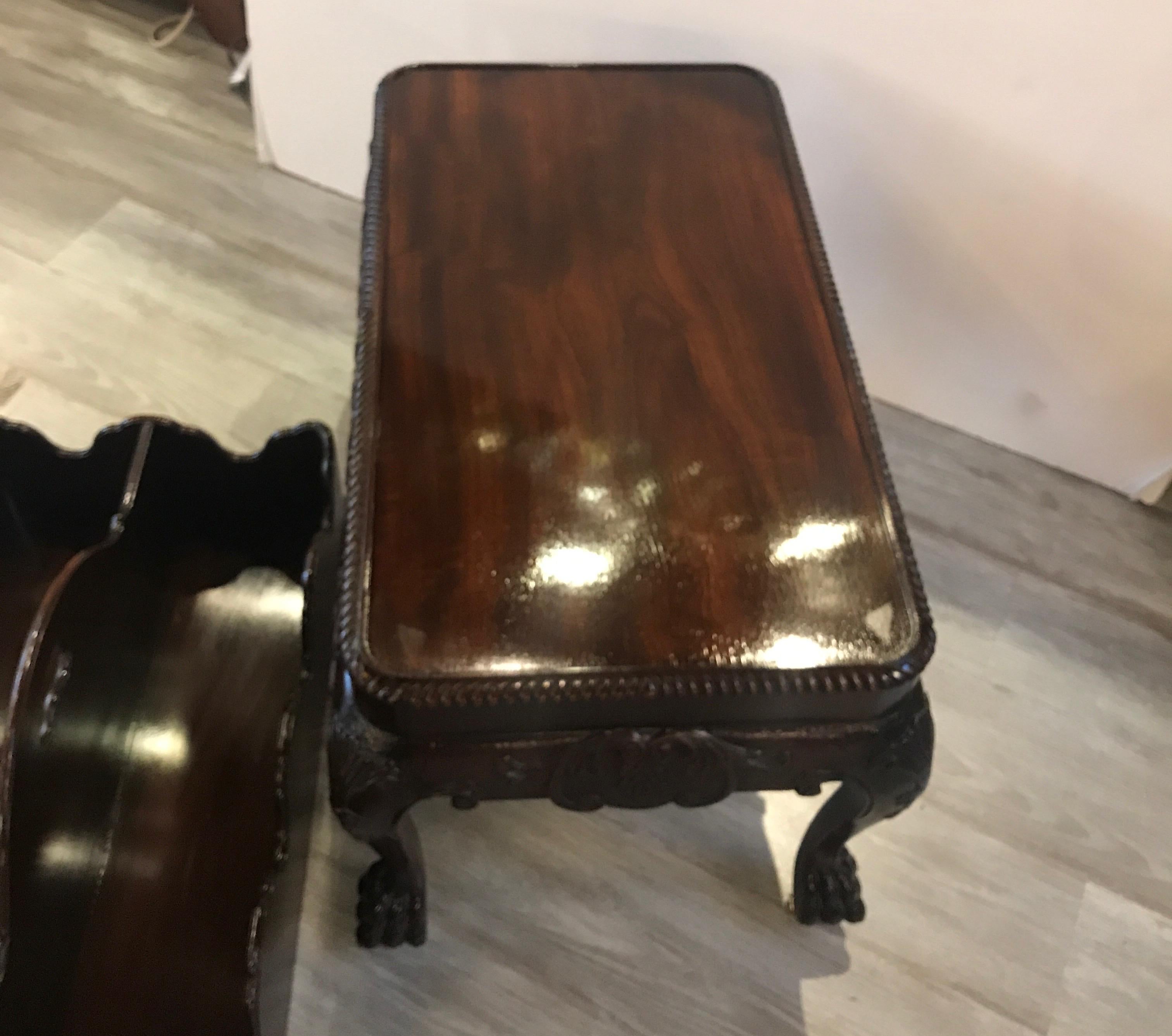Mahogany Canterbury Magazine or Music Stand by Baker Furniture 2