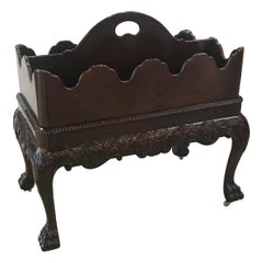 Mahogany Canterbury Magazine or Music Stand by Baker Furniture