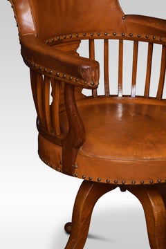 Chaise de bureau capitaine en acajou
