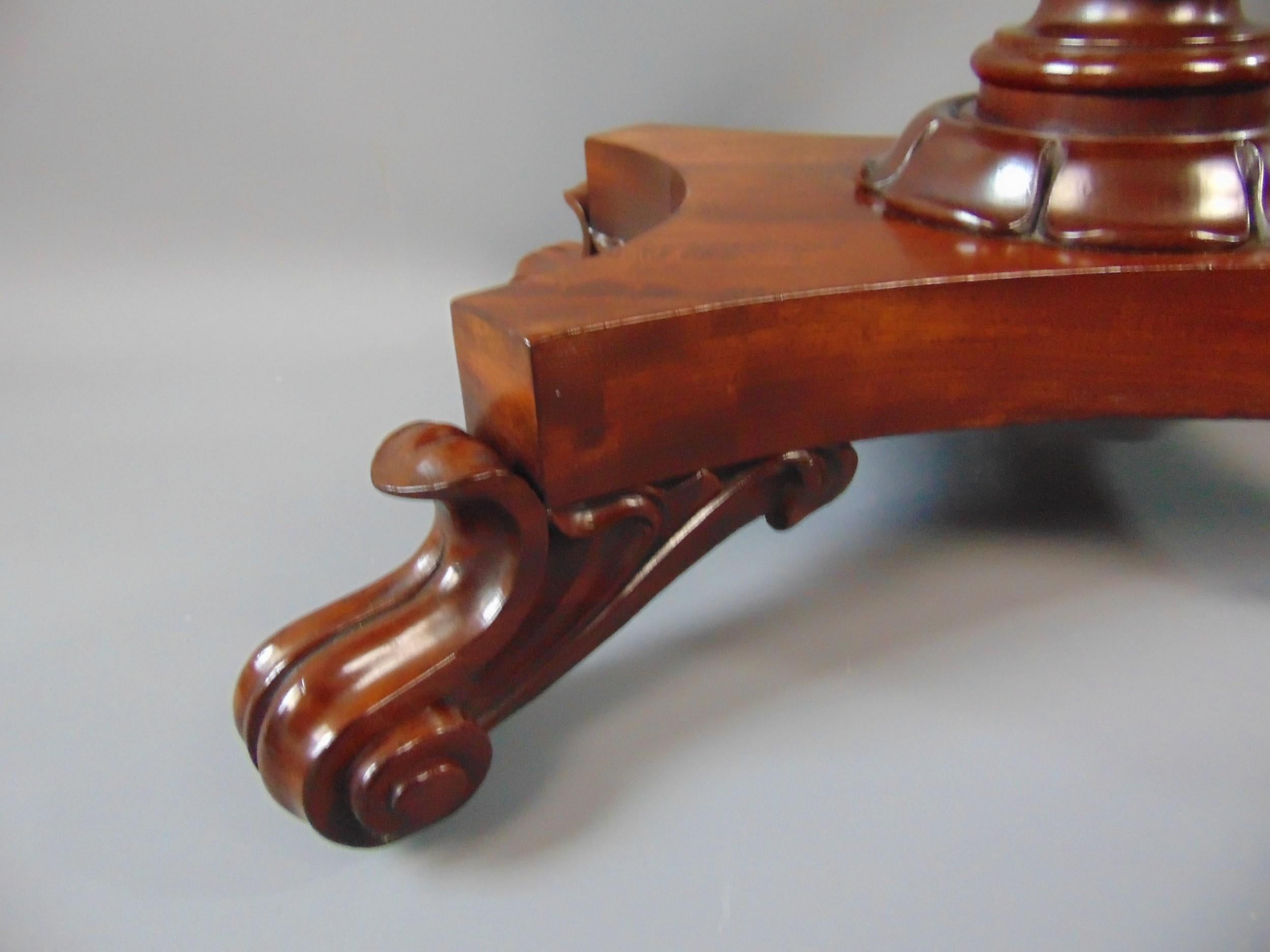 Mahogany Card Console Table English 19th century 3