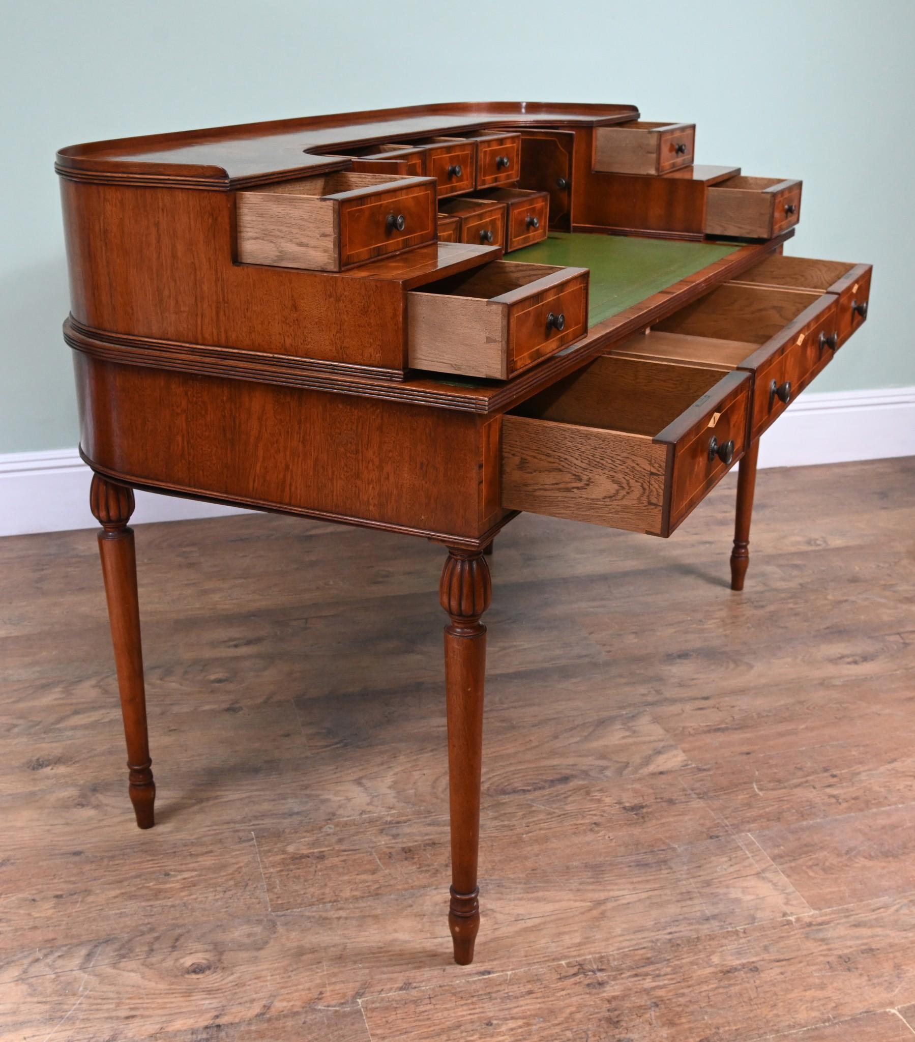 Mahogany Carlton House Desk Regency Writing Table 1