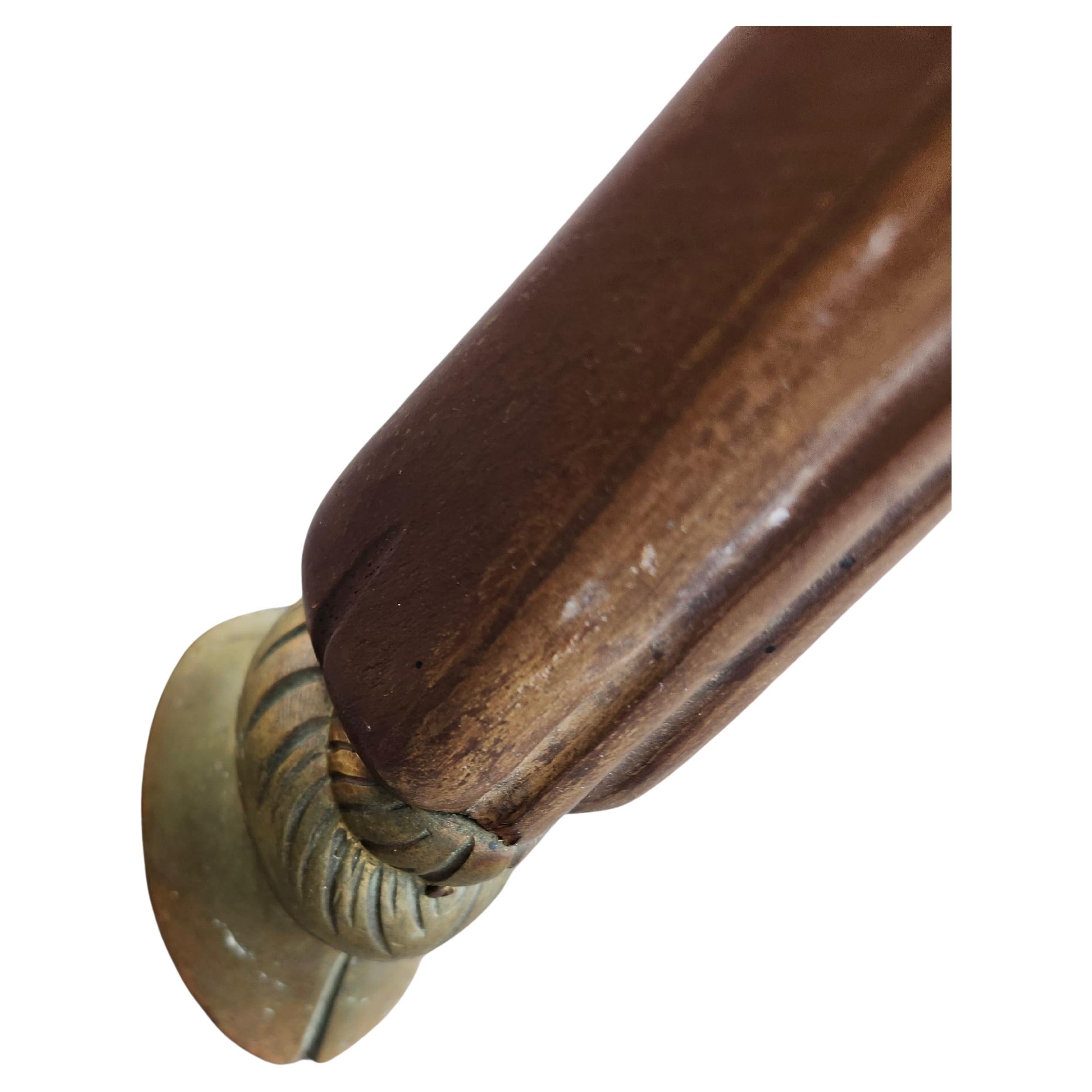 Mahogany & Carrara Marble Top Center Table W Bronze Hoof Feet Pierced Gallery For Sale 2