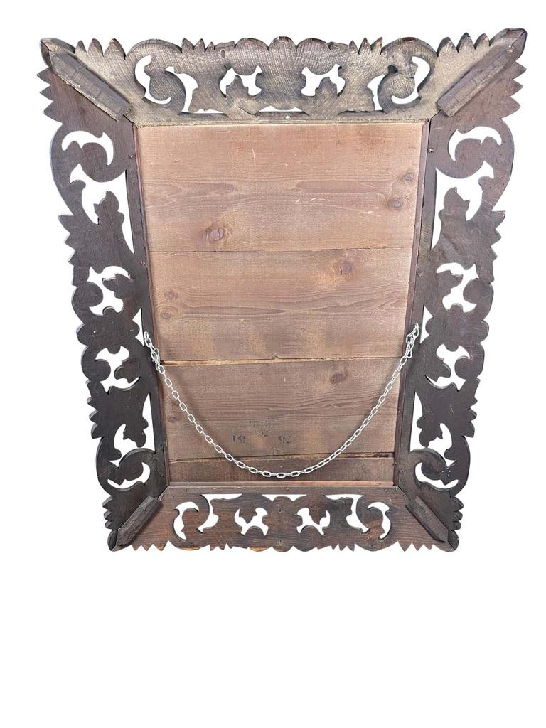 Mahogany Carved Mirror, 19th Century For Sale 5