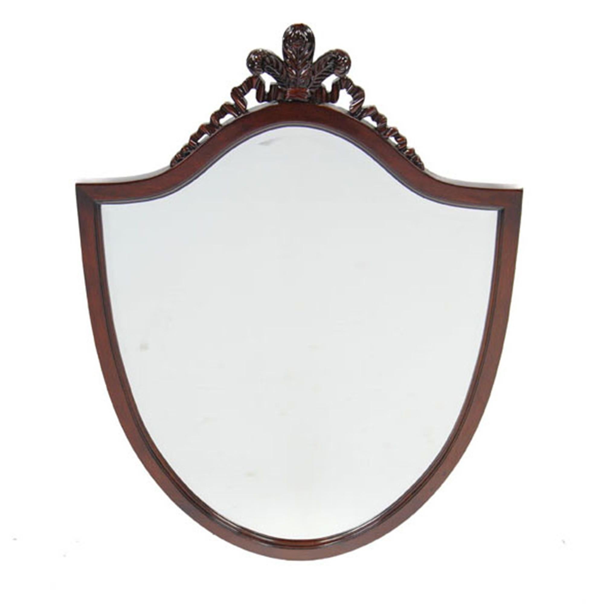Specchio intagliato in mogano