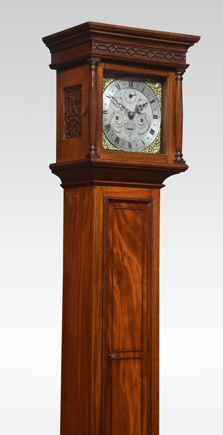 Mahogany Cased Eight Day Grandmother Clock For Sale at 1stDibs